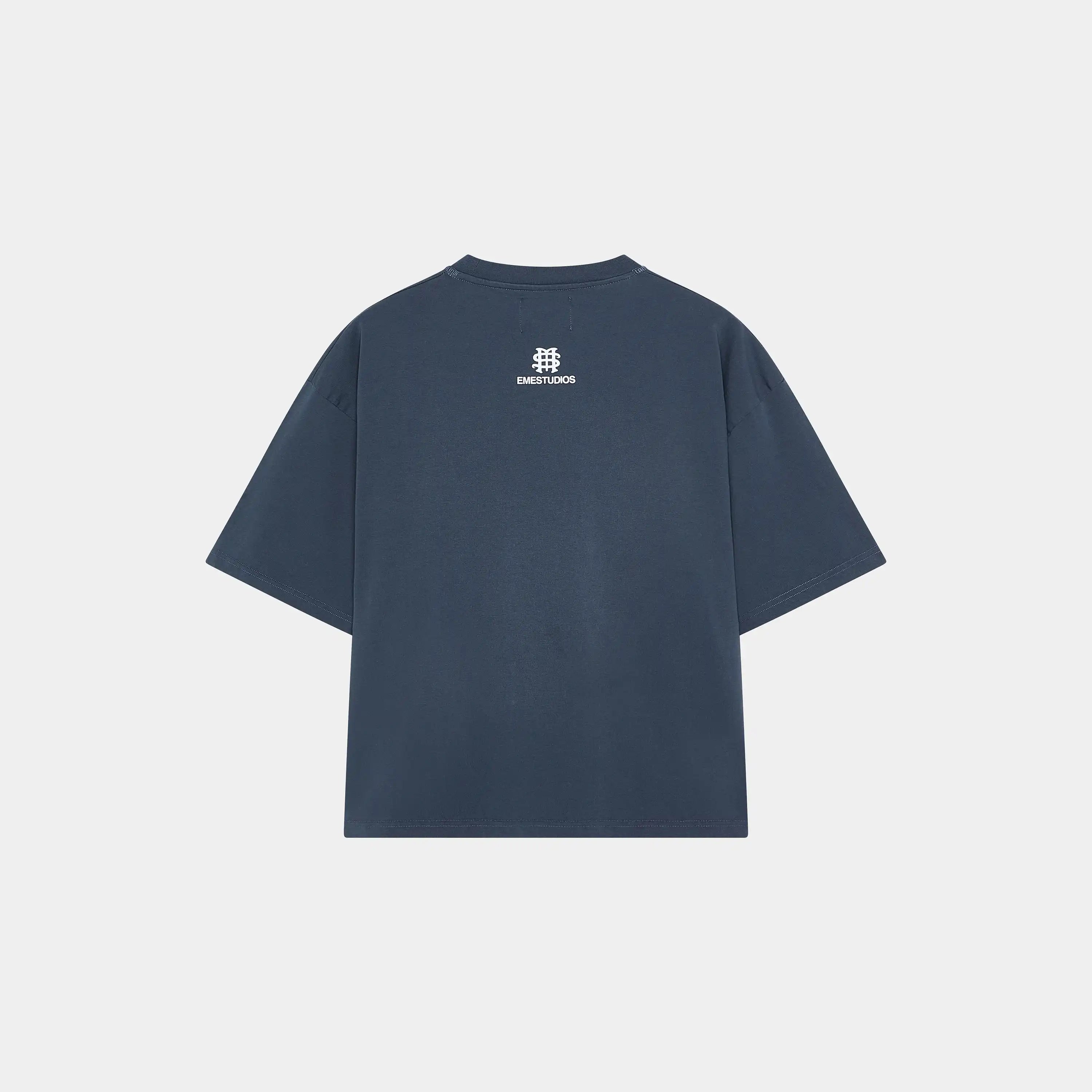 Badge Navy Oversized Tee T-shirts eme