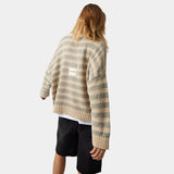 Curlow Stripped Knit Knit eme   