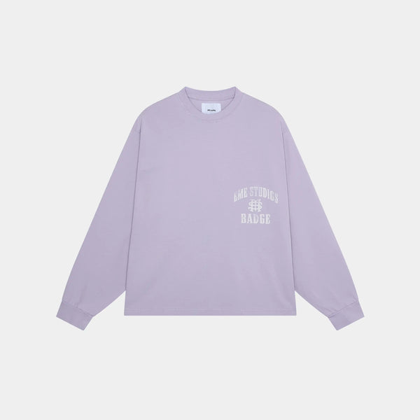 Badge Gray Lilac Long Sleeve Long Sleeve eme