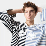 Roguish Blue Striped Long Sleeve Long Sleeve eme