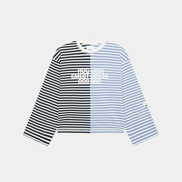 Roguish Blue Striped Long Sleeve Long Sleeve eme