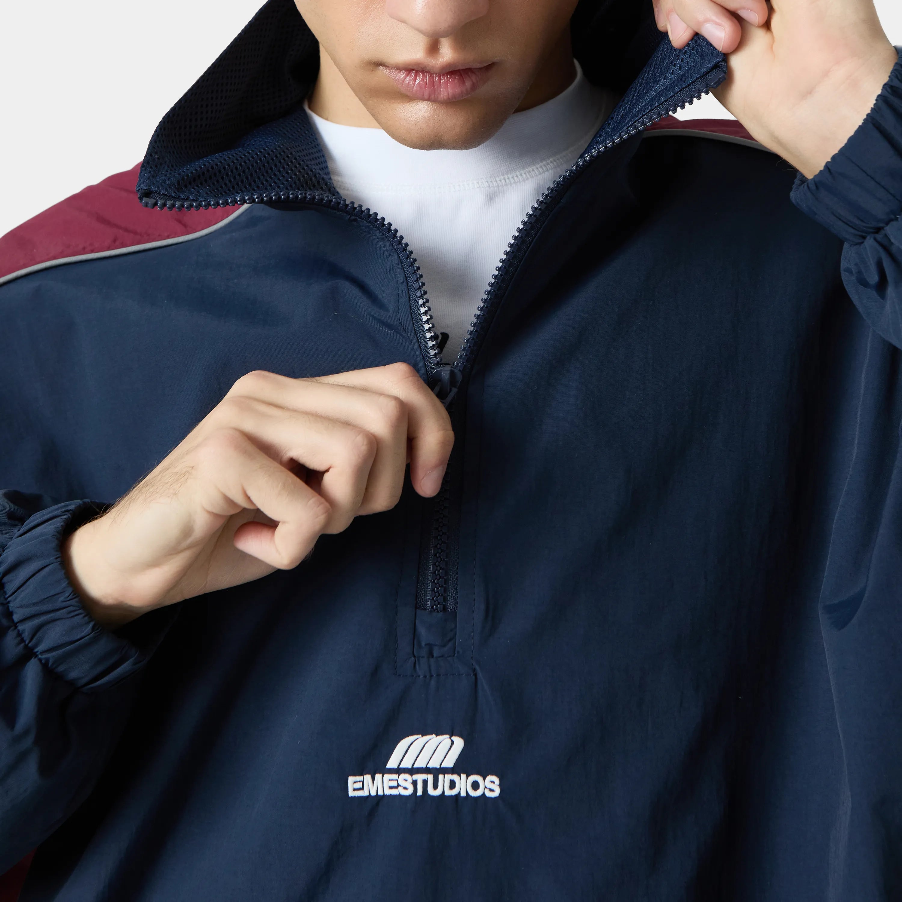 Rad Navy Half Zip Jacket eme   