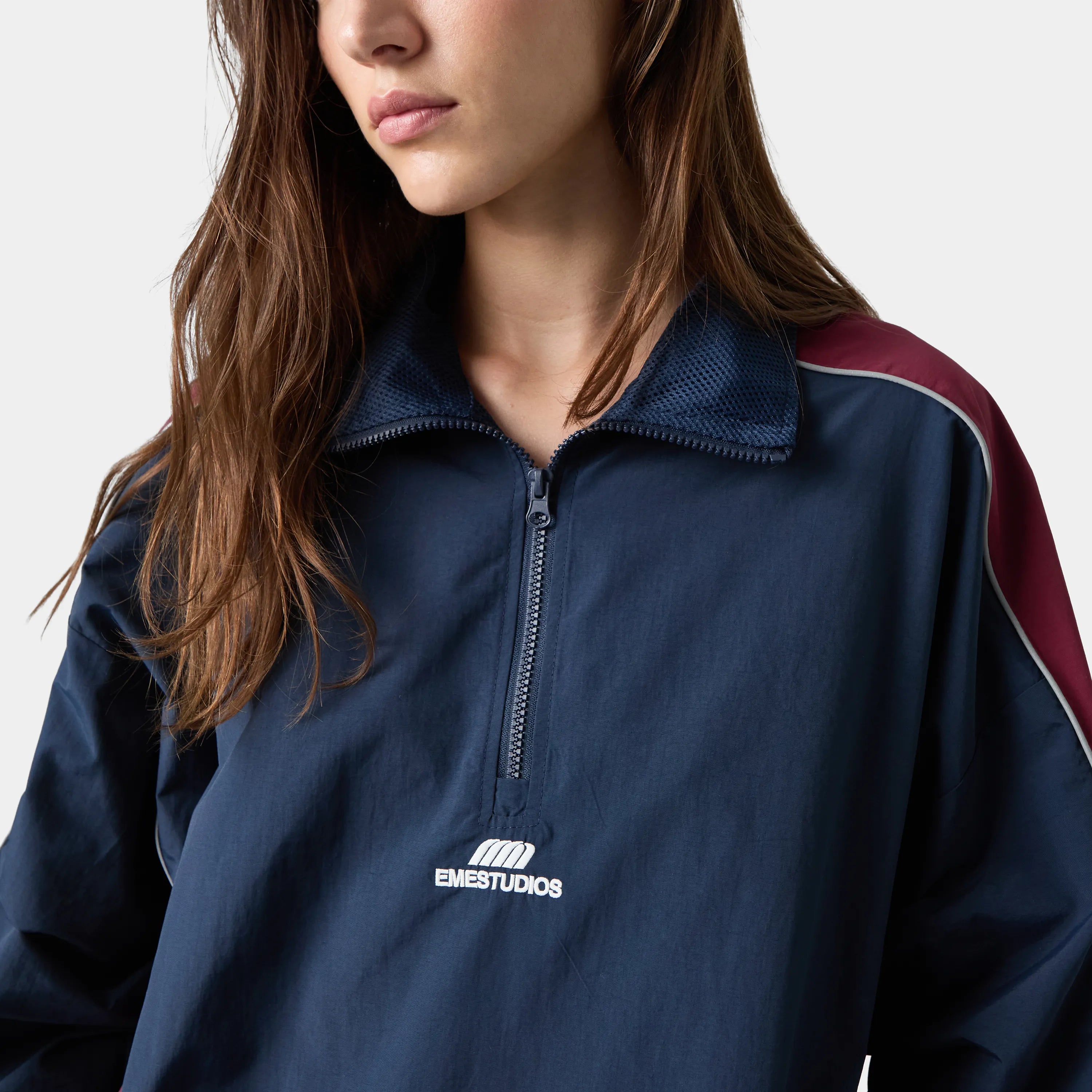 Rad Navy Half Zip Jacket eme   