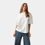 M Plate Off Sand Oversized Tee Camiseta eme   