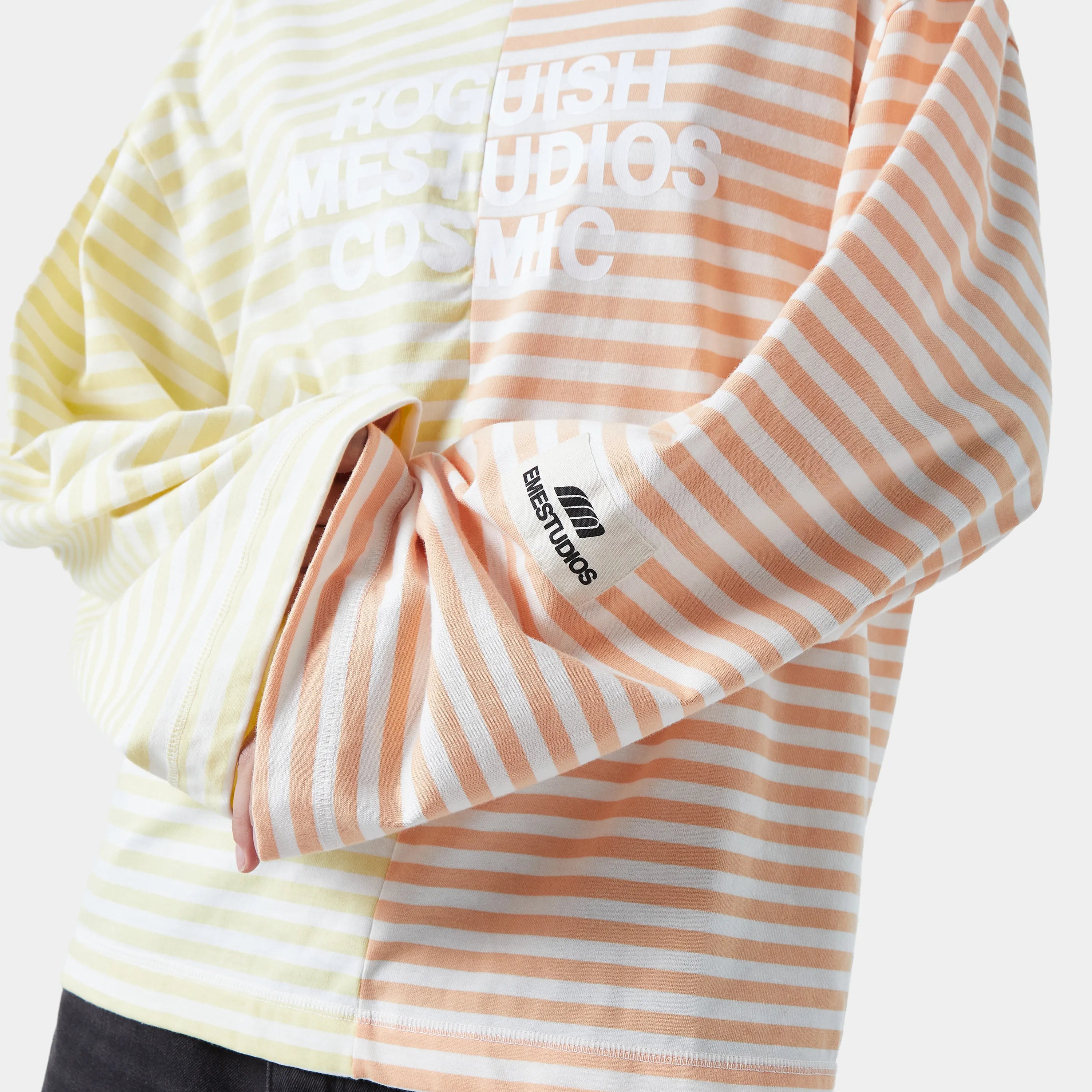 Roguish Striped Long Sleeve Yellow Long Sleeve eme   