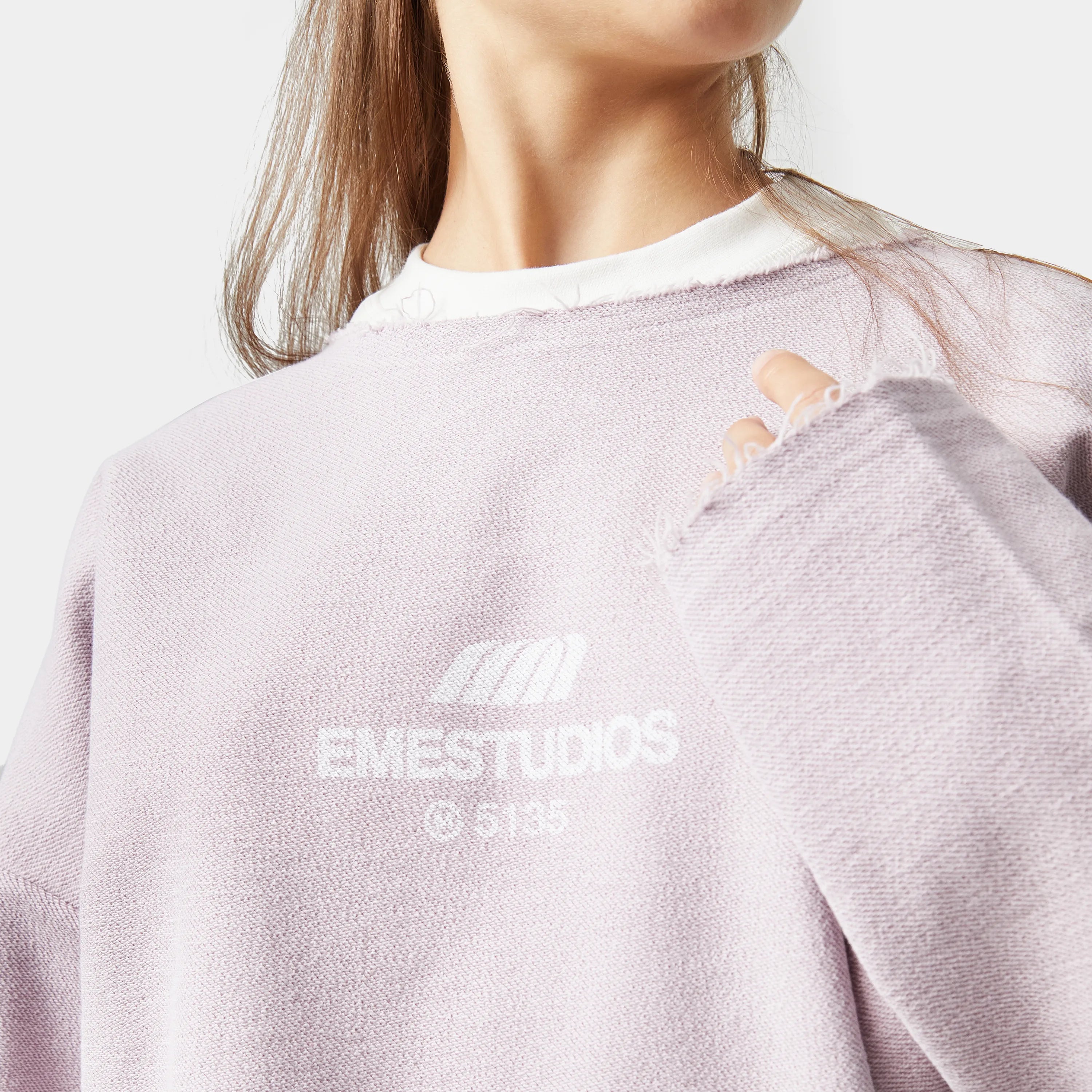 Hectic Calcite Reverse Crewneck Crewneck eme   