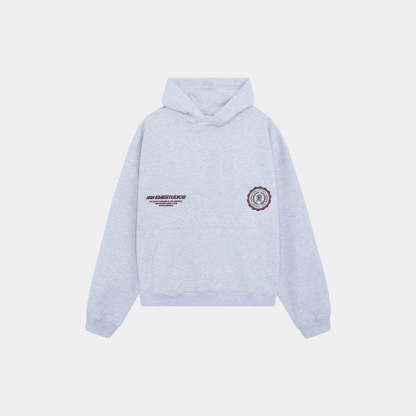 Reborn Heather Grey Oversized Hoodie Hoodie eme   