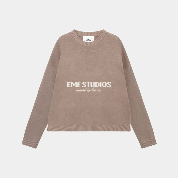 Master Muddy Brown Knit Sweater Knit eme   