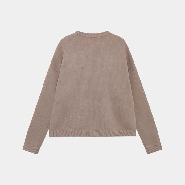 Master Muddy Brown Knit Sweater Knit eme   