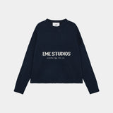 Master Navy Knit Sweater Knit eme   