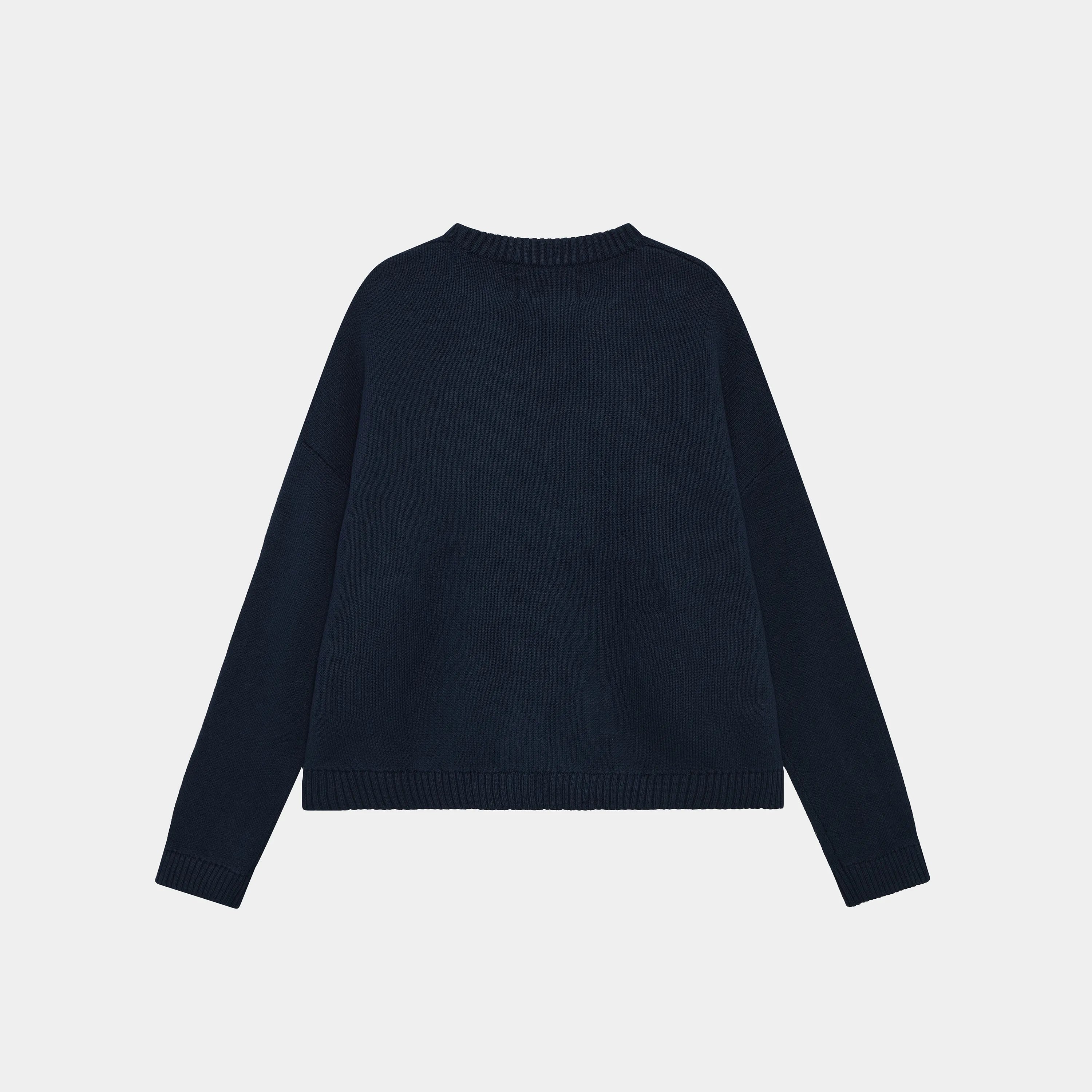 Master Navy Knit Sweater Knit eme