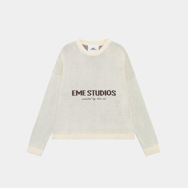eme studios ニット Master Off Sand Knit Sweater - Eme Studios