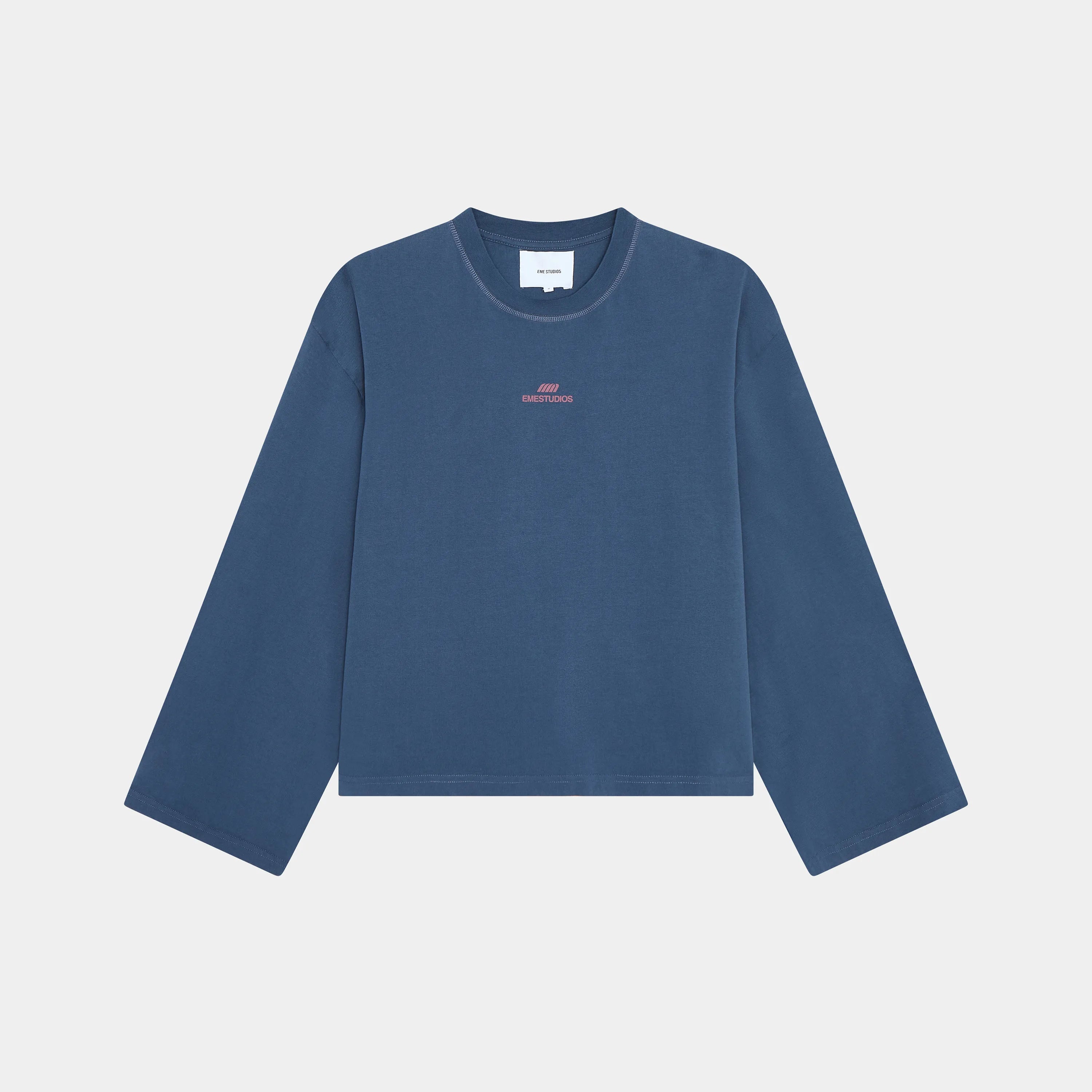 Posse Navy Long Sleeve Camiseta eme   