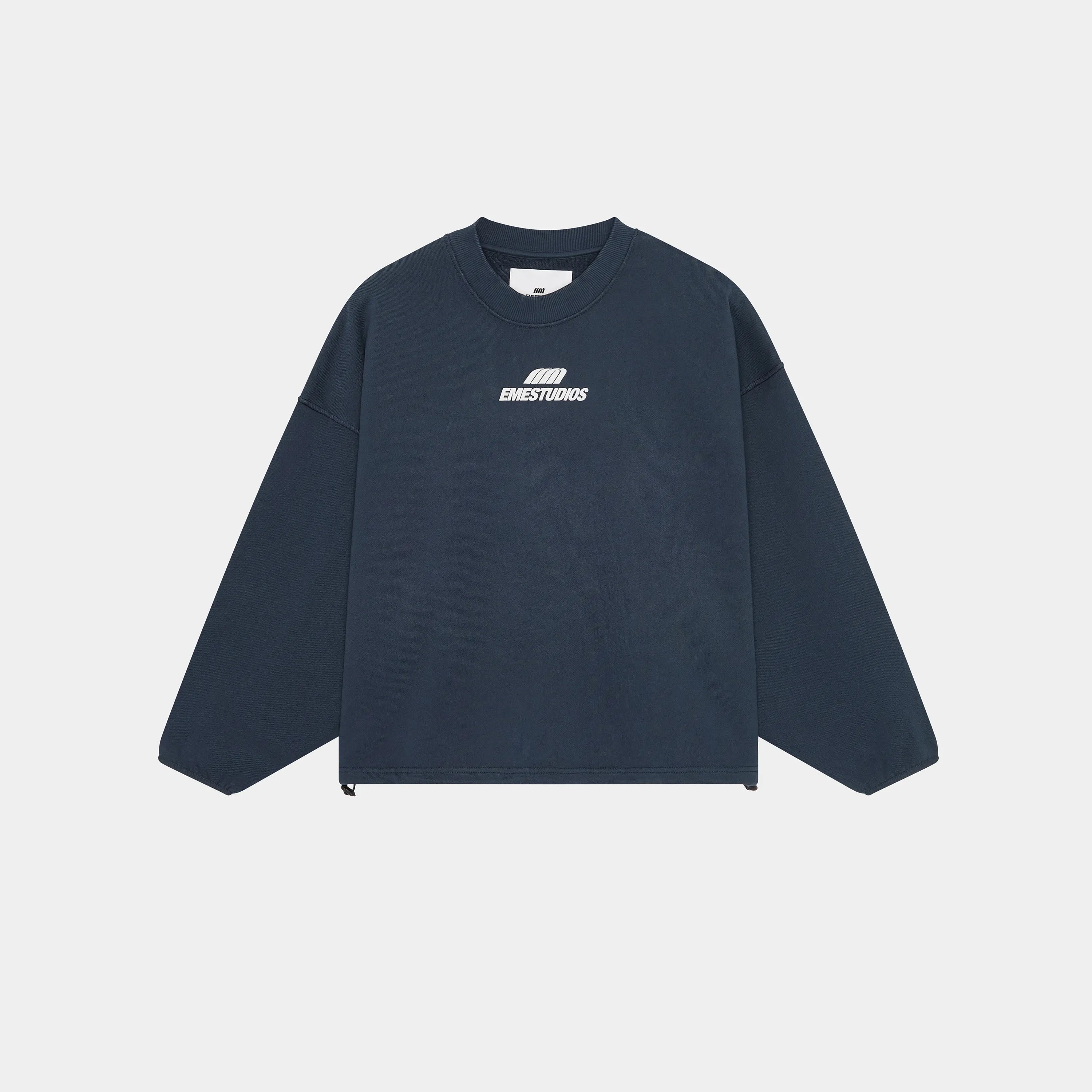 Revo Navy Baggy Mockneck Crewneck eme   