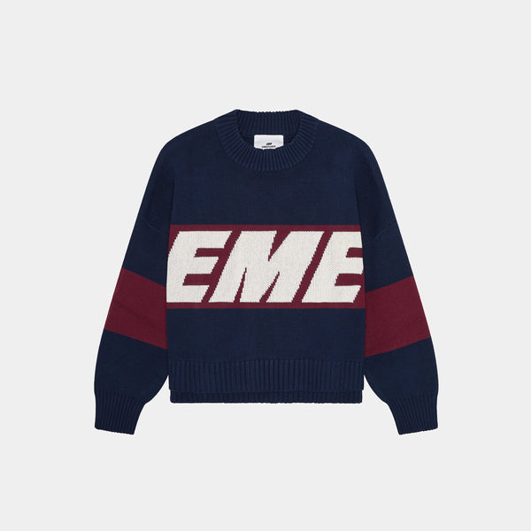 Thrill Indigo Knit Sweater Knit eme