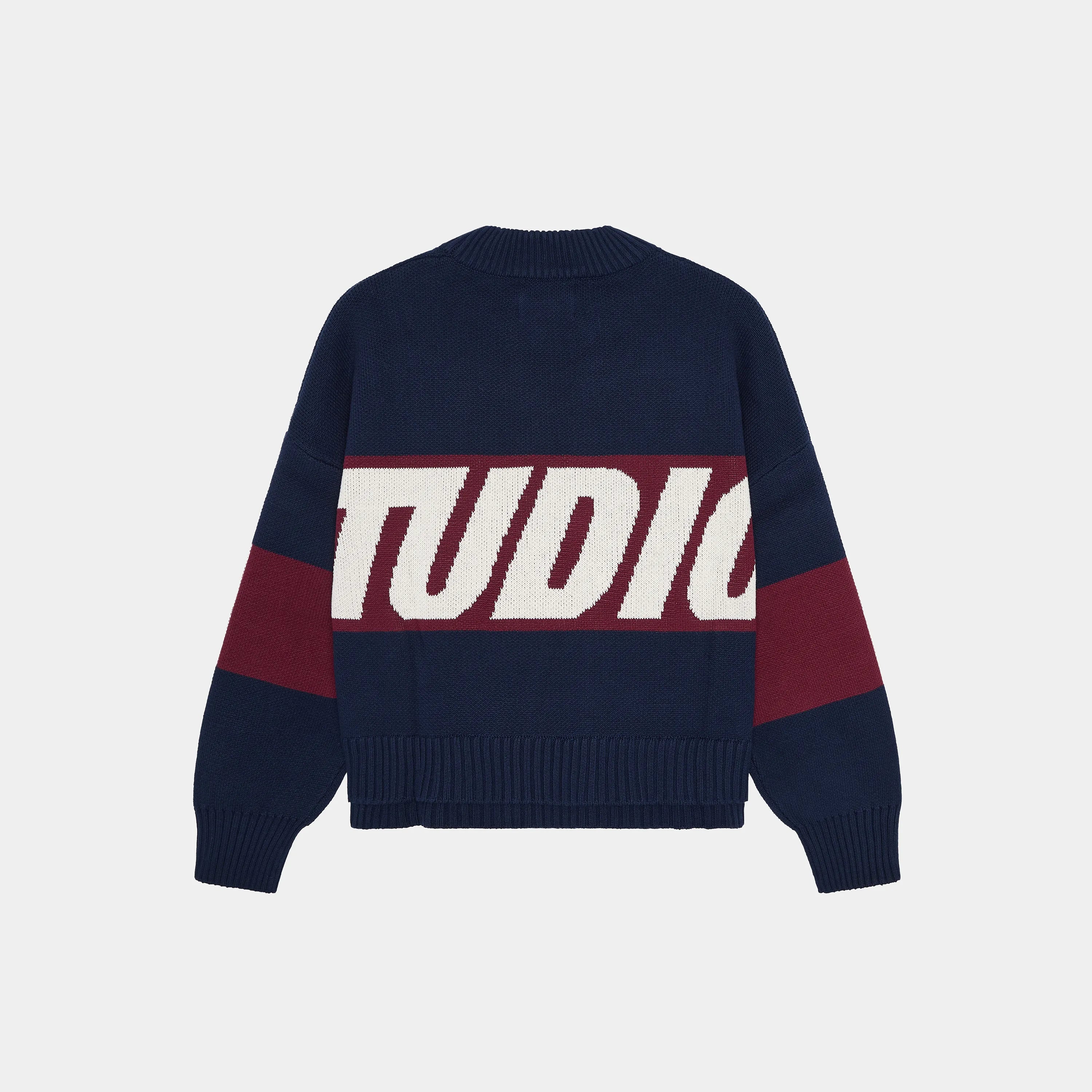 Thrill Indigo Knit Sweater Knit eme