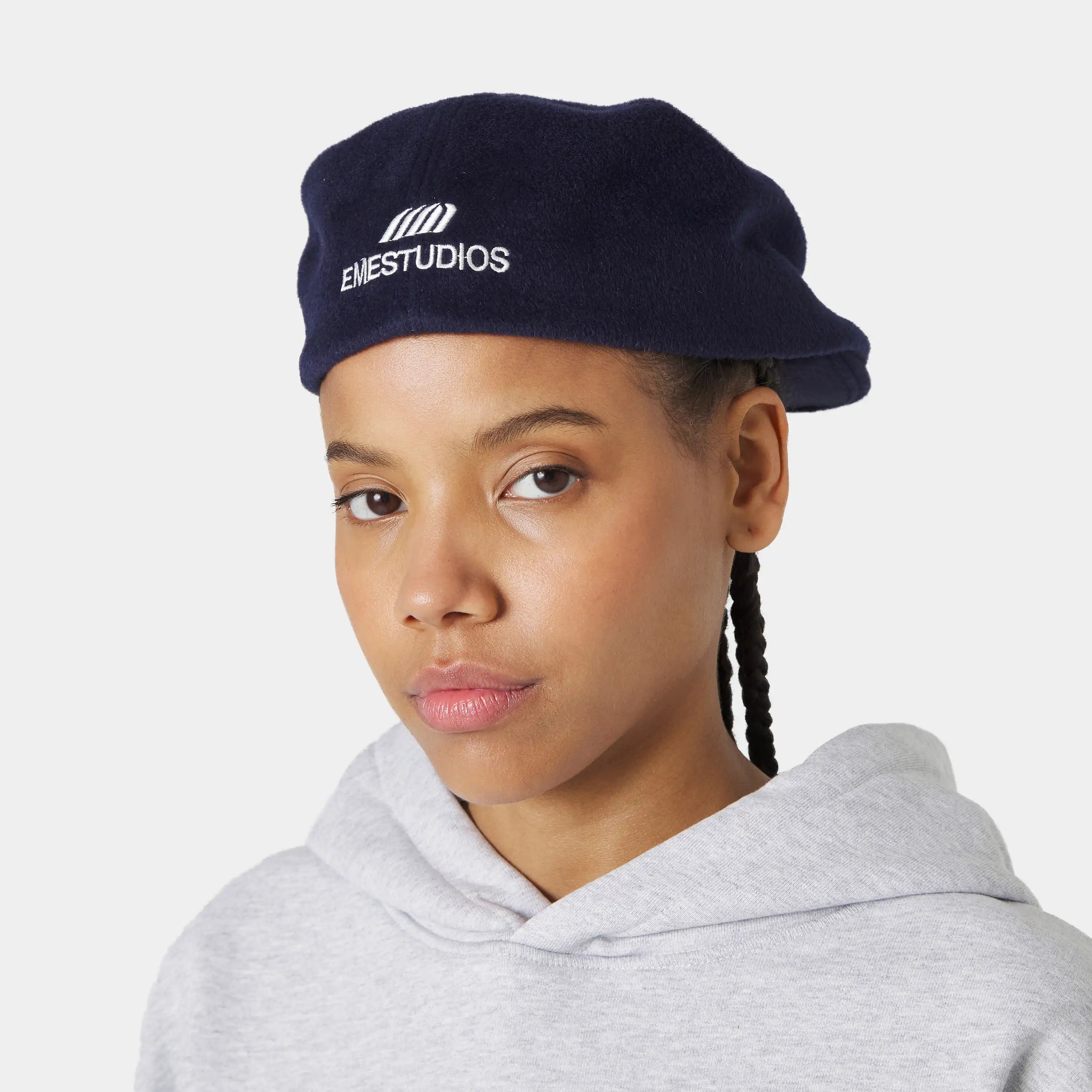 Lister Navy Beret Headwear Eme Studios