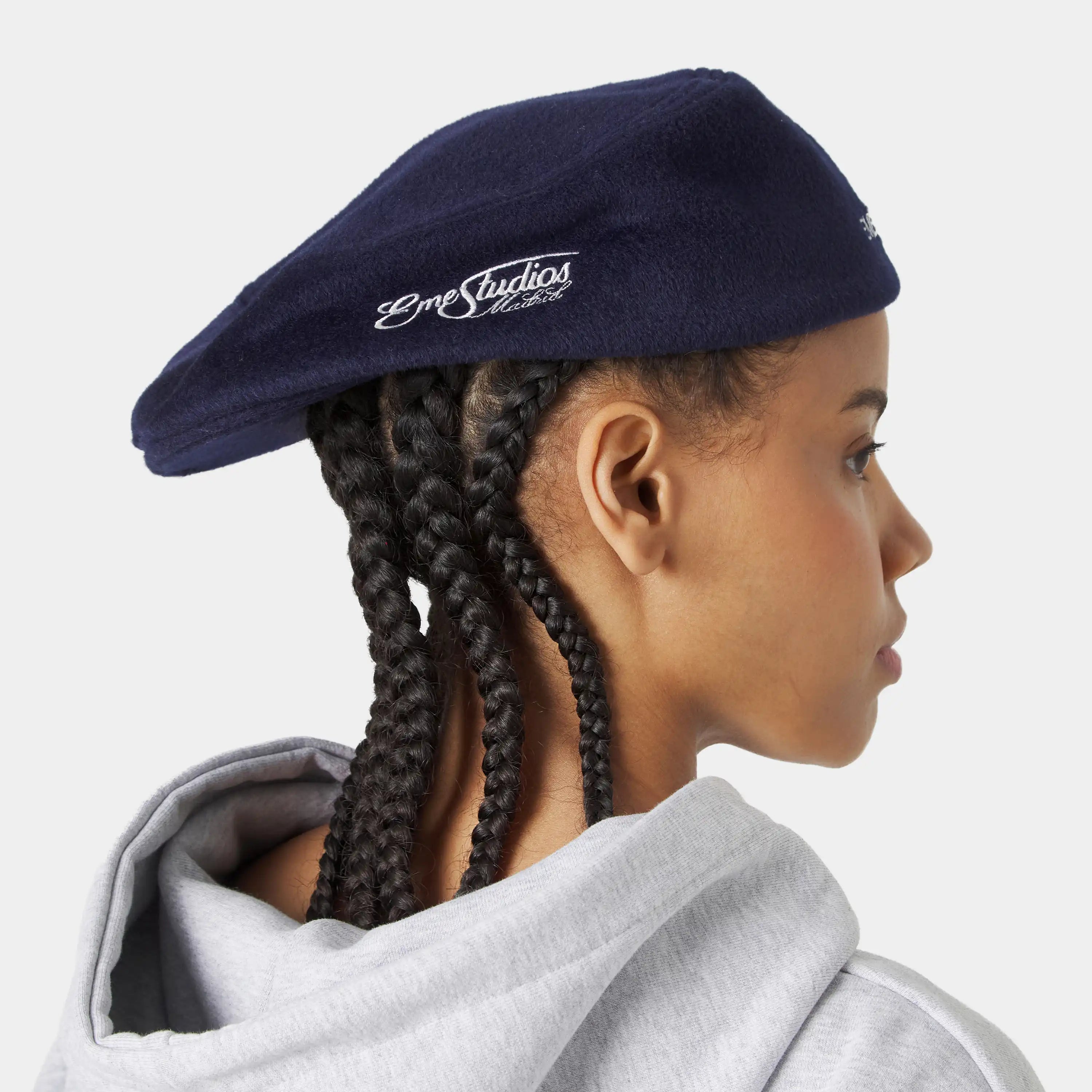 Lister Navy Beret Headwear Eme Studios