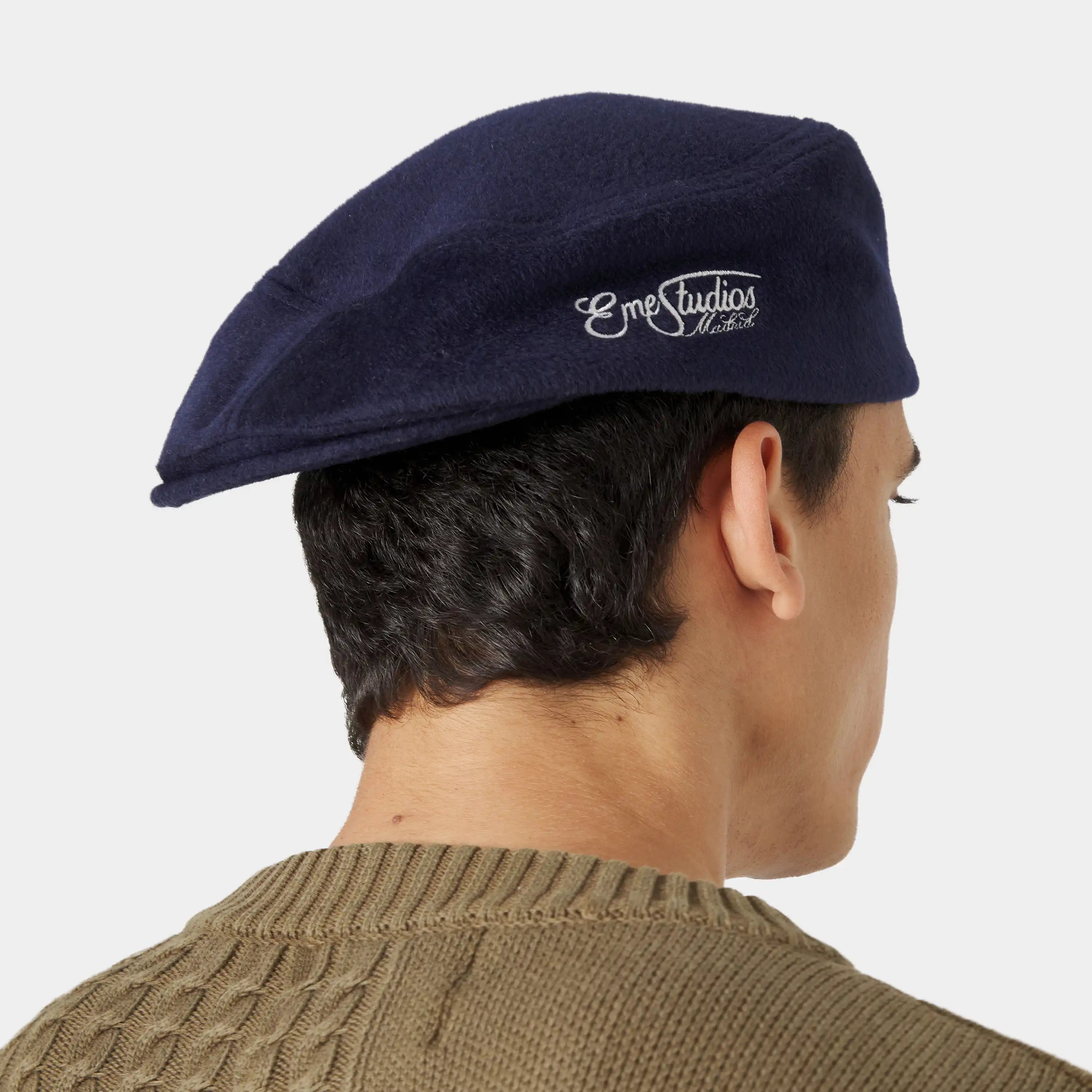 Lister Navy Beret Headwear Eme Studios
