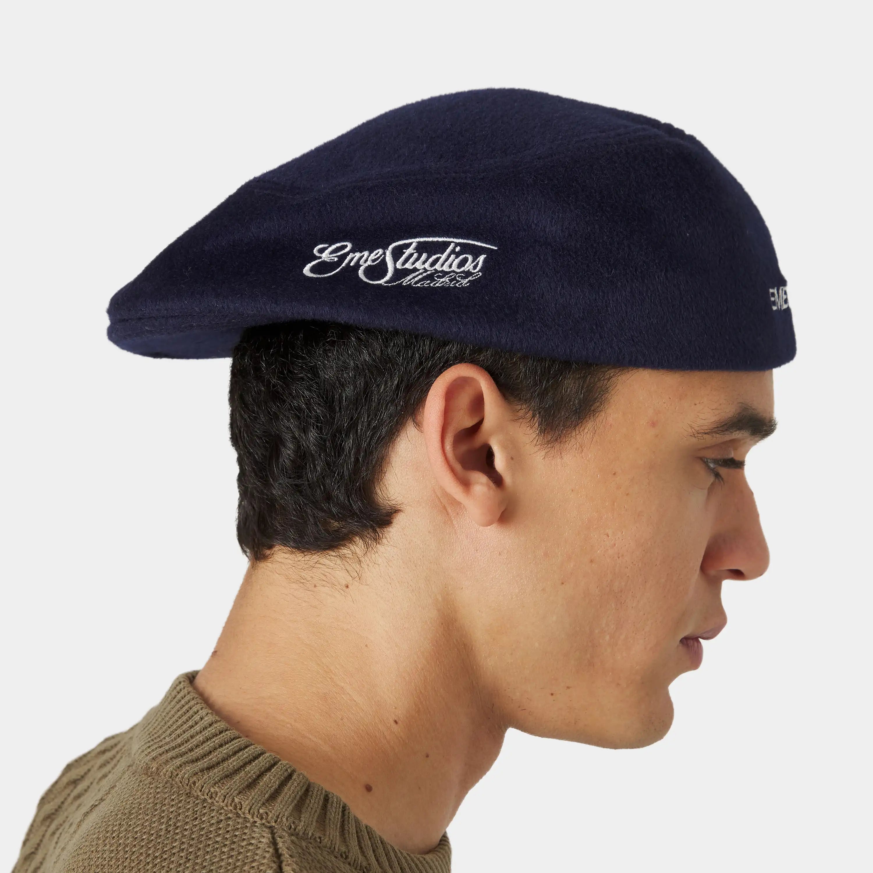 Lister Navy Beret Headwear Eme Studios