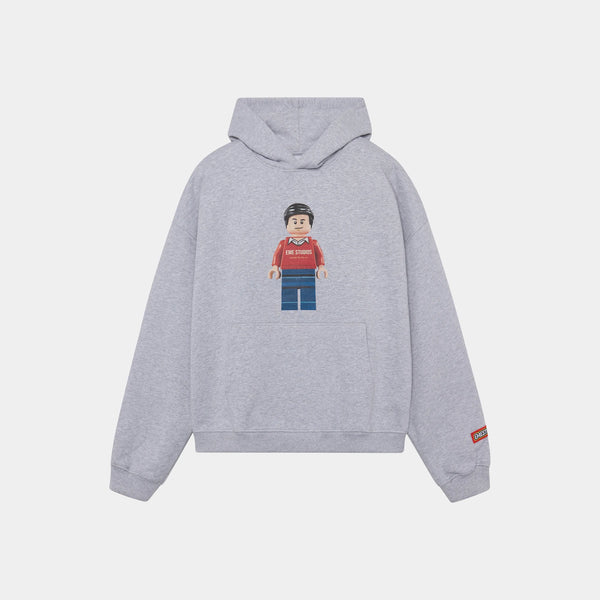 Brick Heather Grey Hoodie Hoodie eme