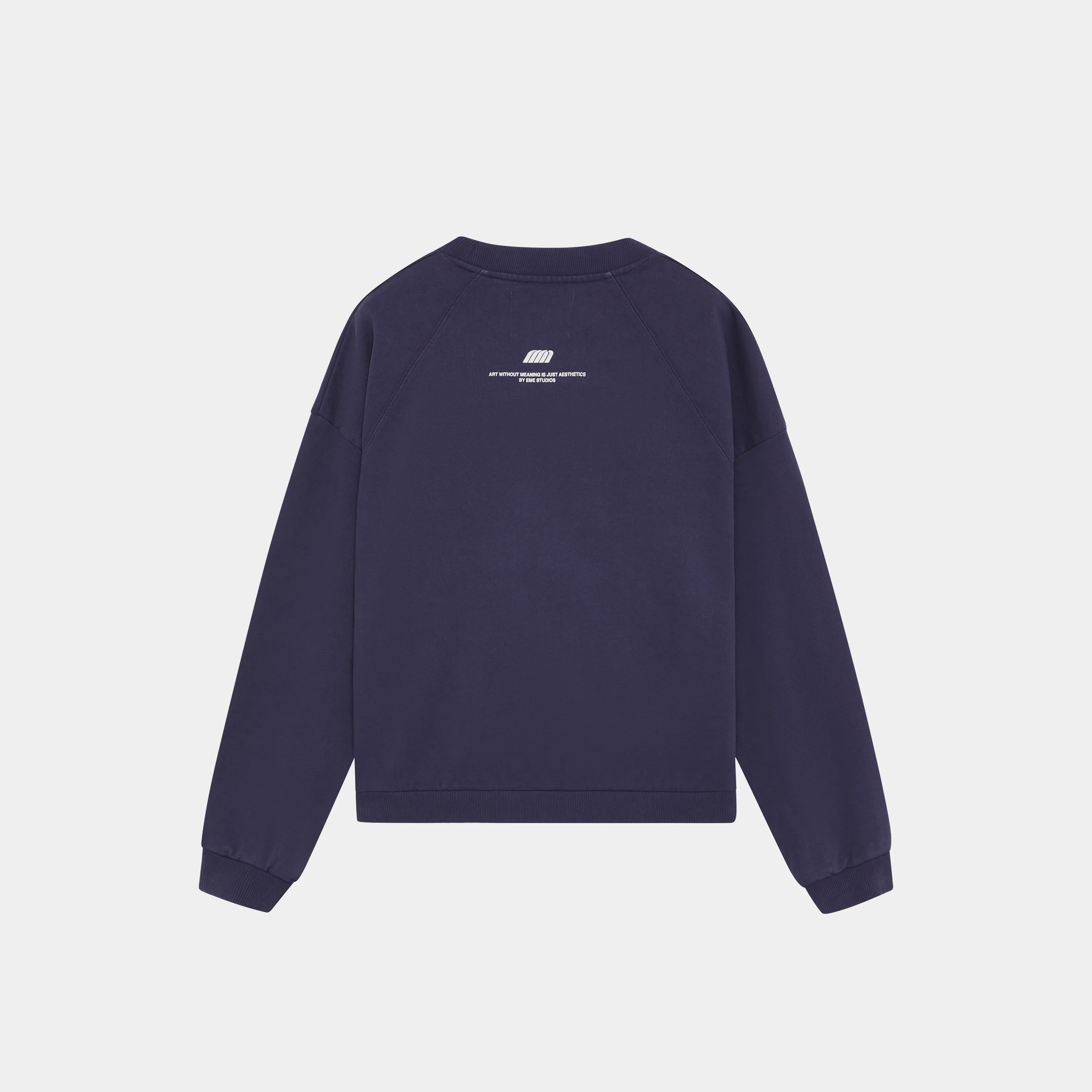 Hallmark Navy Oversized Crewneck Crewneck eme