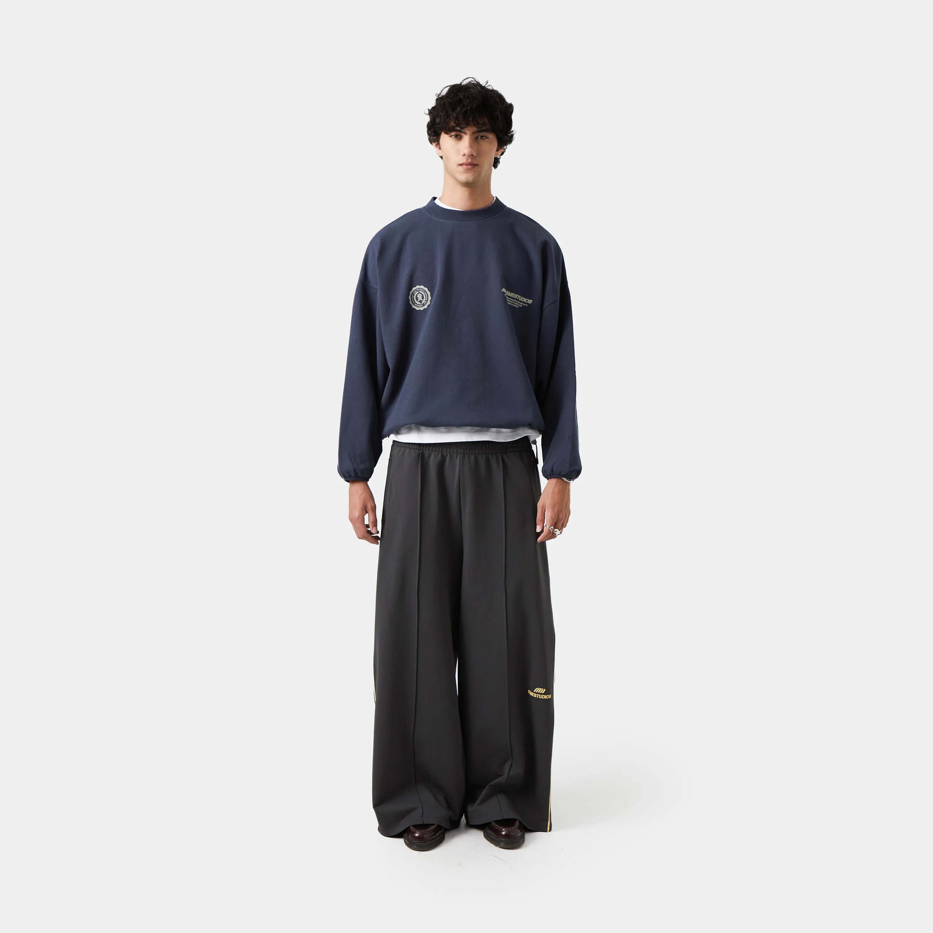 Buckler Navy Oversized Crewneck Crewneck eme   