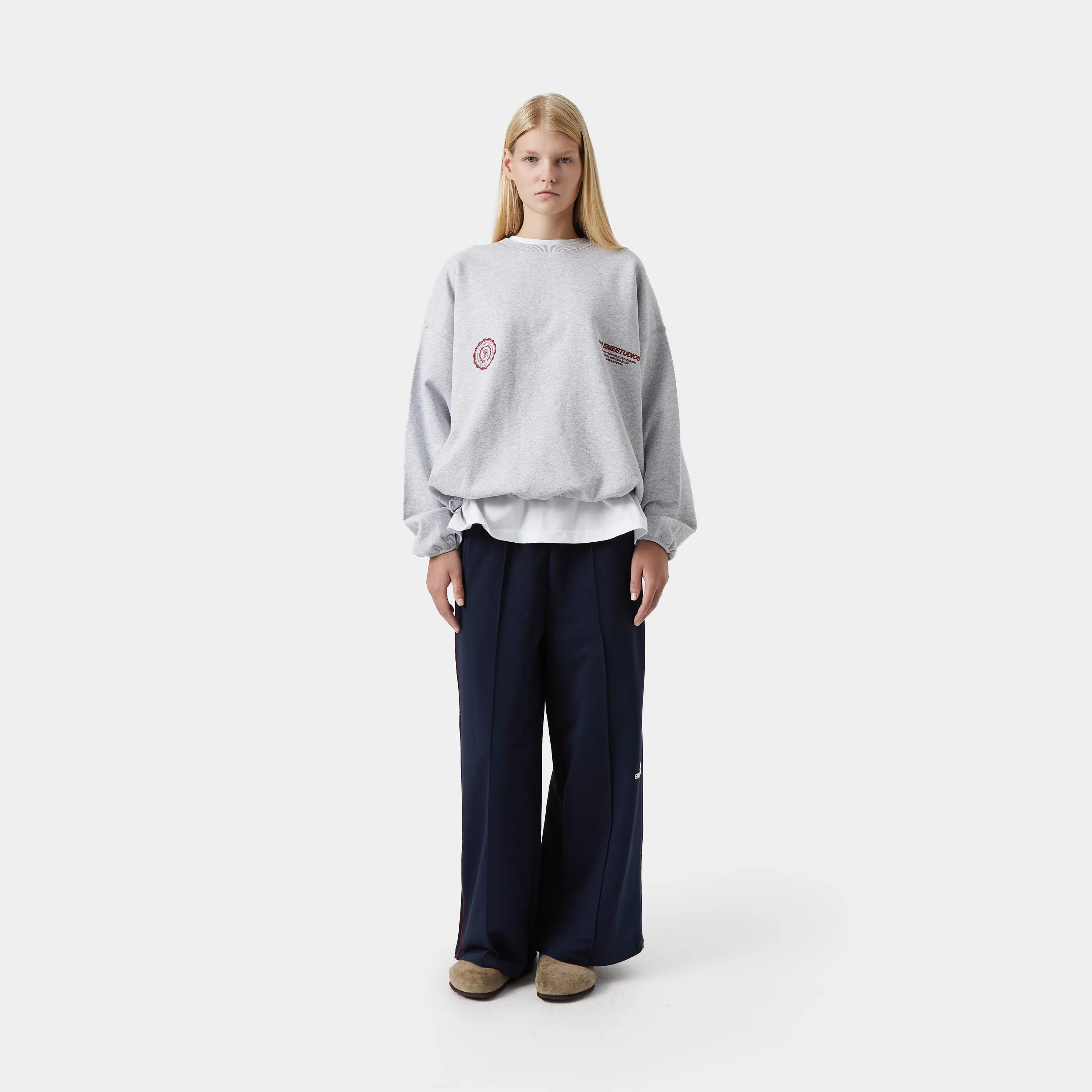 Buckler Heather Oversized Crewneck Crewneck eme   