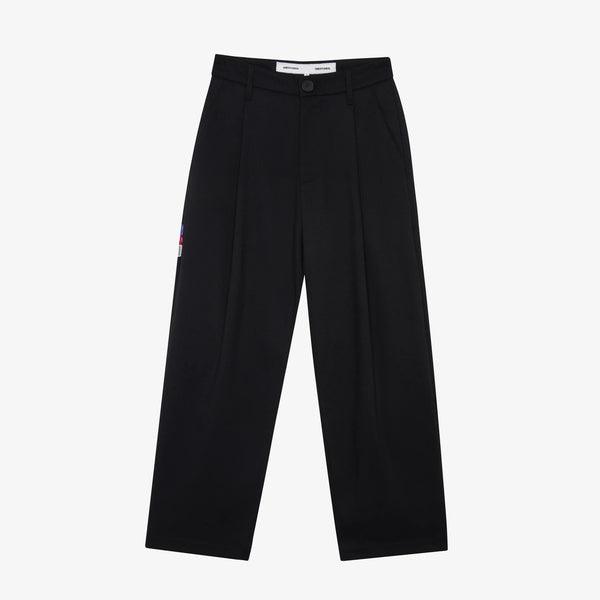 Fellas Tailored Black Oyster Pants Pants eme