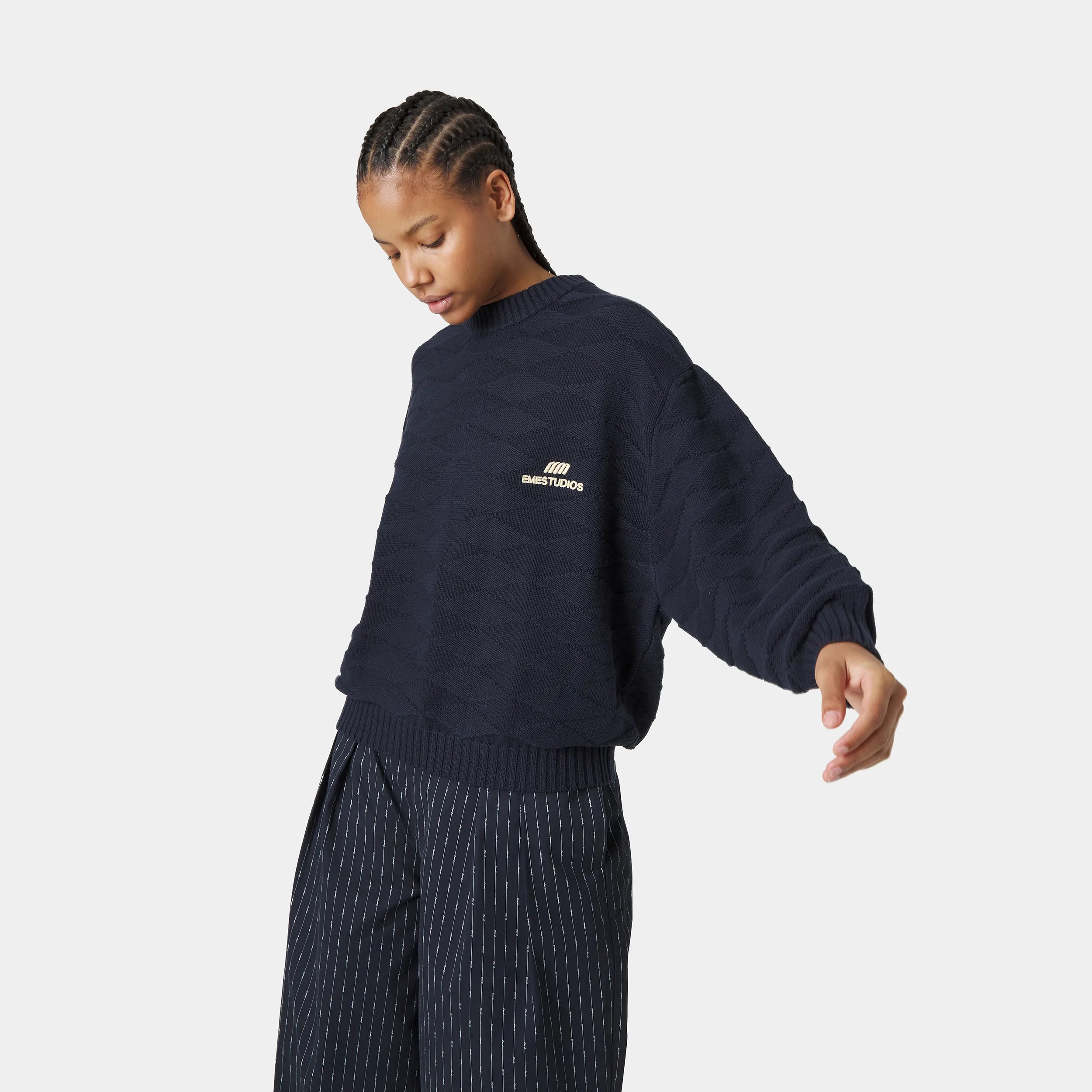 Rhomb Night Sky Knit Sweater