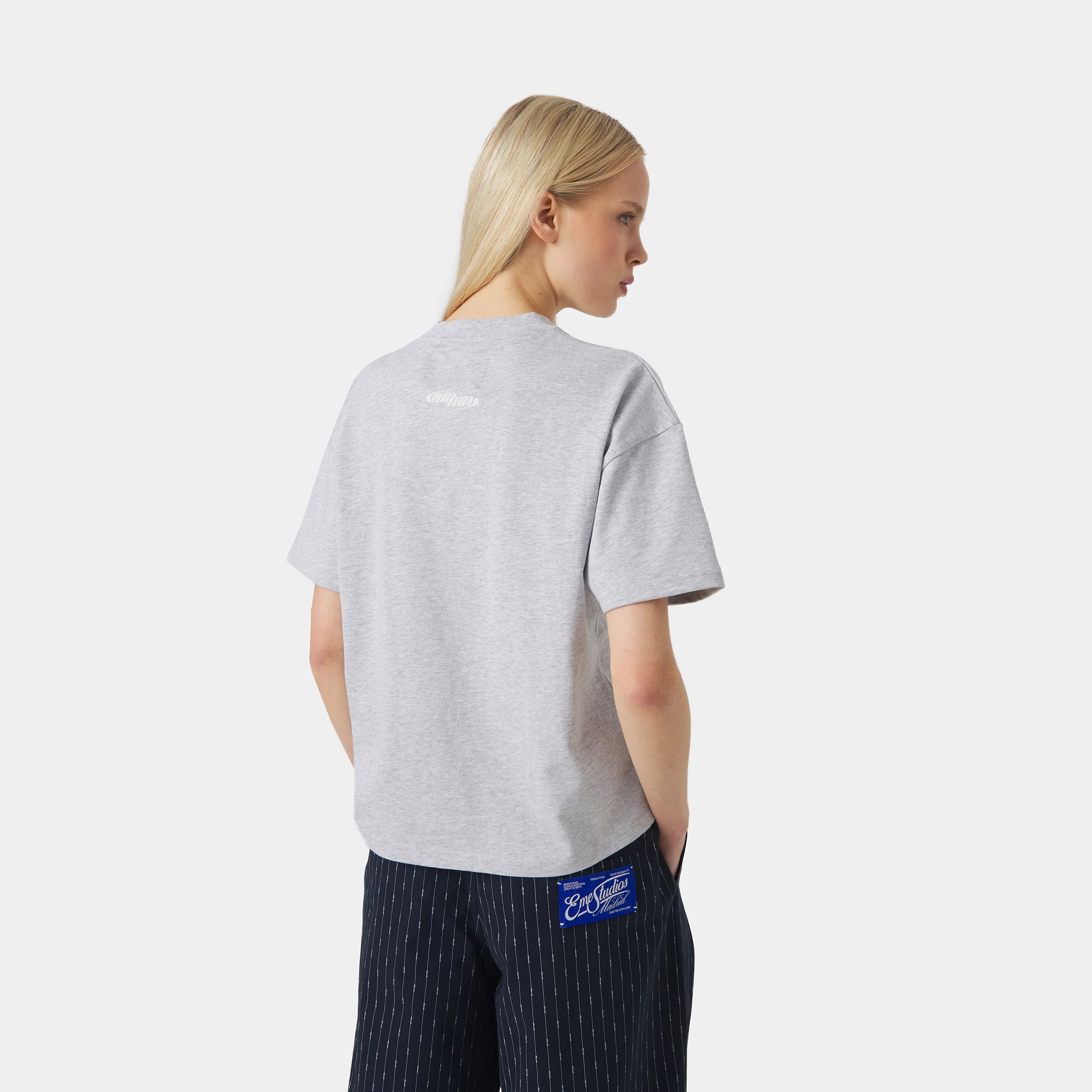 Tracer Heather Grey Oversized Tee