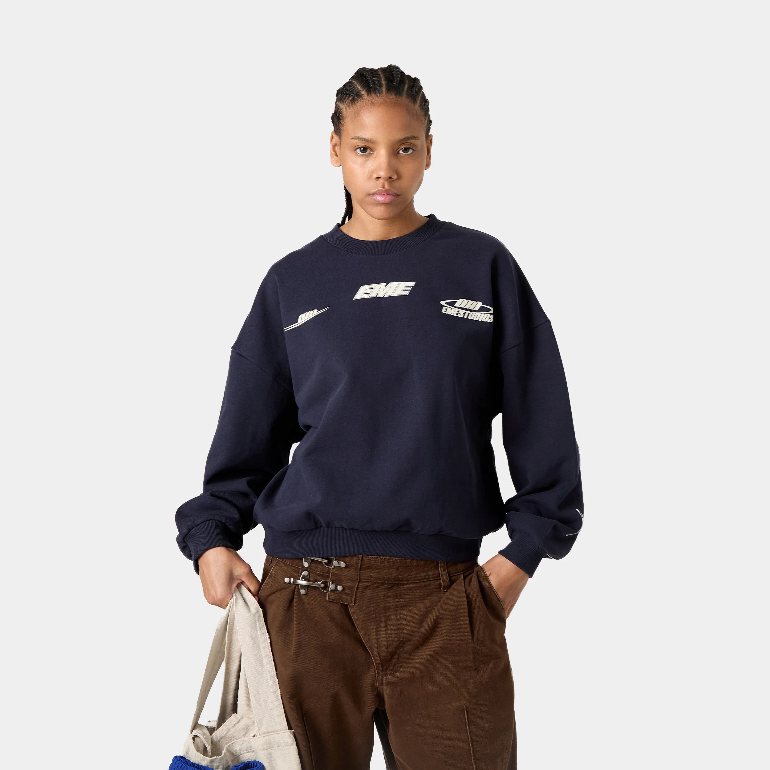 Zenit Navy Oversized Crewneck