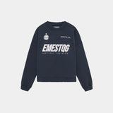 Tactical Navy Oversized Crewneck Crewneck eme   