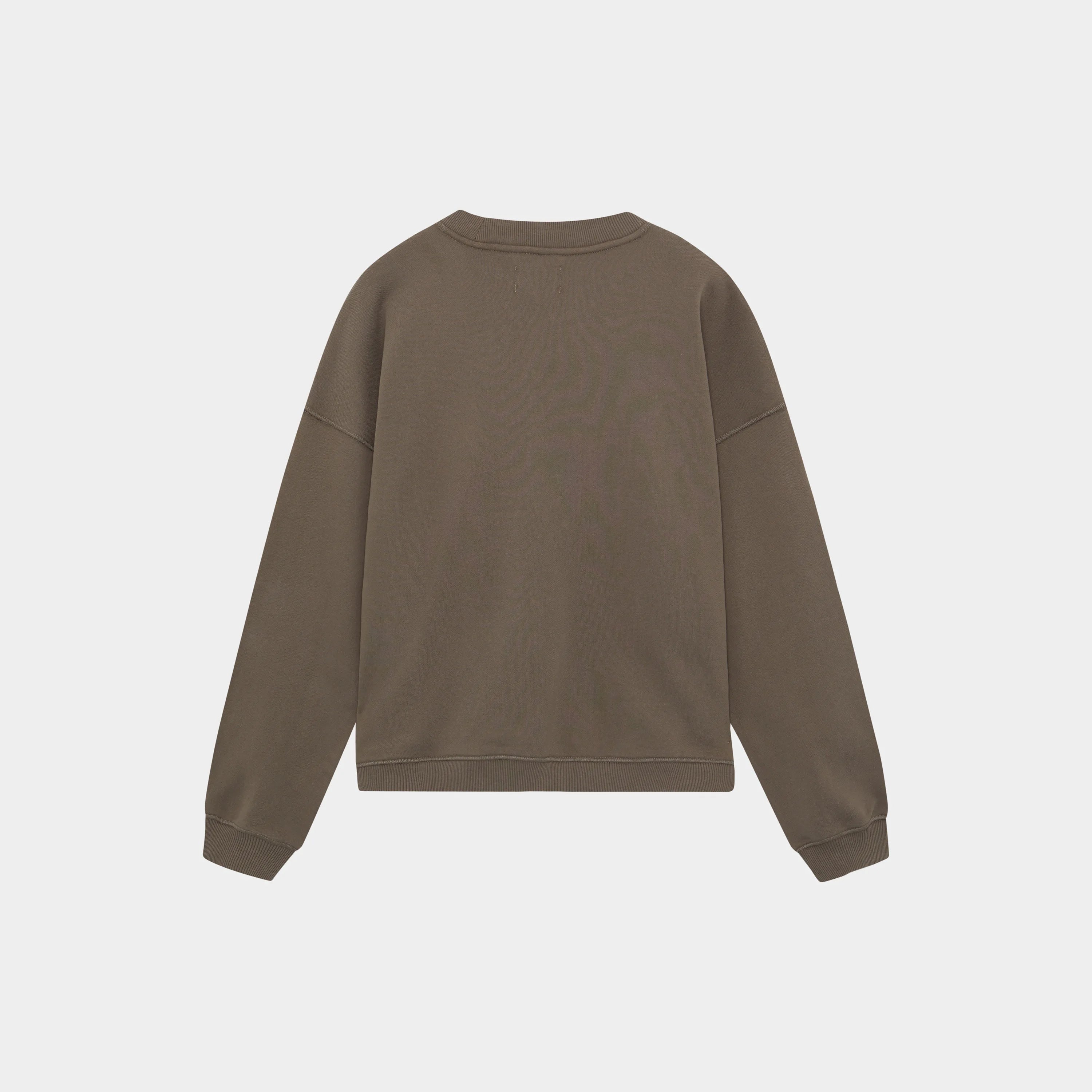 Whatever Muddy Brown Mockneck Crewneck eme   