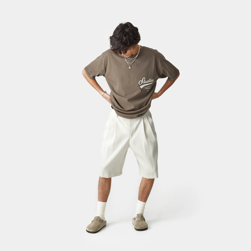 High School Muddy Brown Oversized Tee Camiseta eme   