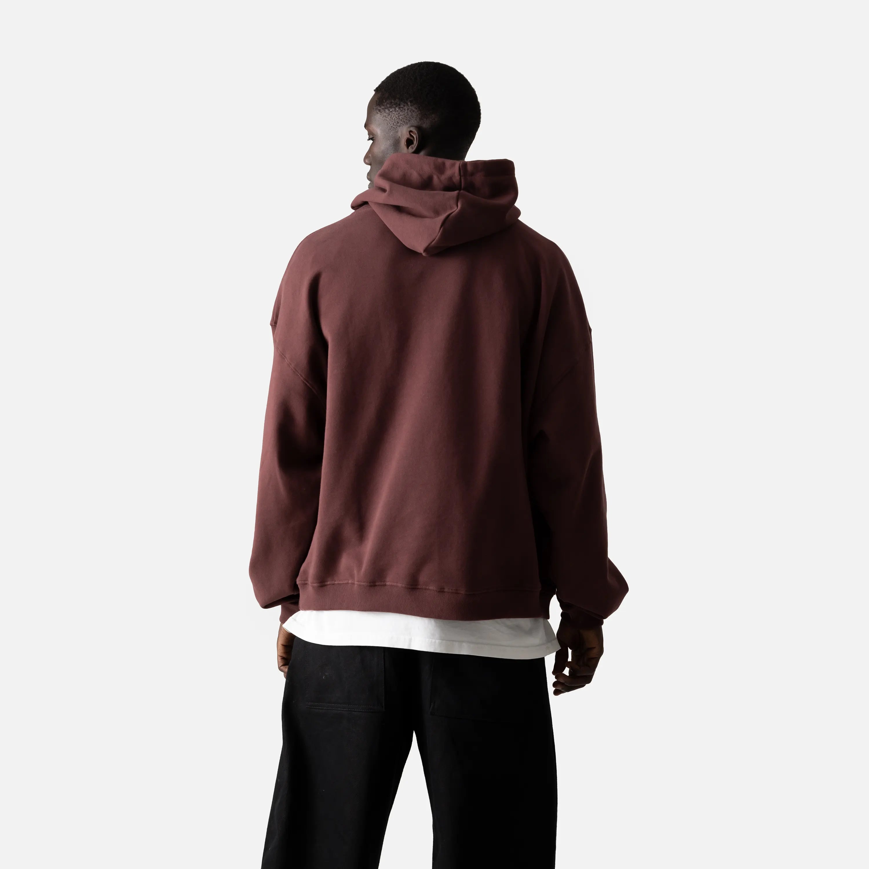 Maroon oversized hoodie hotsell